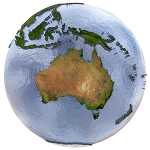 地球边框澳大利亚在地球上的地球世界地形大洲海洋边框全球宽慰行星国家插图背景