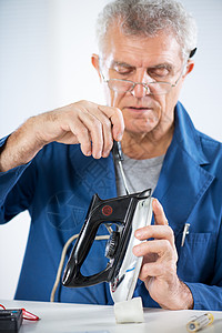 旧铁修理电器防护体力劳动者眼镜男士工具检查修复螺丝刀工作图片
