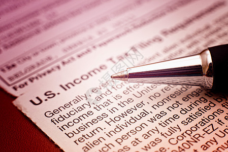 美国税收表1042圆珠笔收入文书国税局文档所得税退款表格外国人税务图片