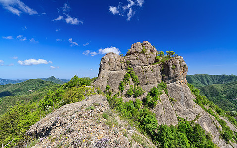 罗克什德雷奥帕斯科旅游高山小路假期旅行蓝色岩石登山远足顶峰图片