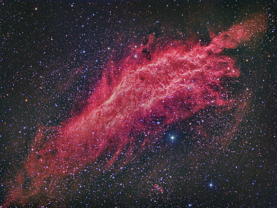 NGC 1499 加利福尼亚星云天空天文学彗星行星月亮宇宙太阳星座望远镜星系图片