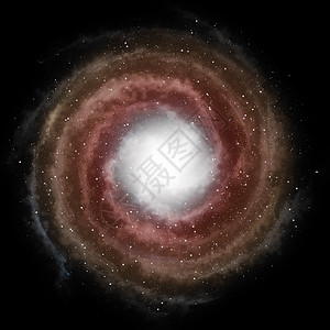 暗红色螺旋星系对黑空间和深处的恒星光环星云宇航员飞碟天文学辉煌飞船中心科学活力图片