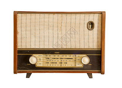 古代传统无线电台音乐收音机网格电气纽扣海浪电子产品短波车站风格图片