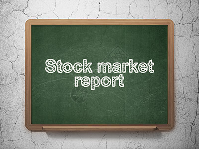 银行概念 股票市场报告 关于黑板背景的股票市场报告图片