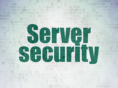 安全概念 数字纸背景下的服务器安全;电子纸背景图片