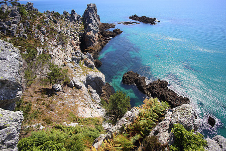 克罗松半岛旅行天堂旅游岩石悬崖热带半岛海滩海洋图片
