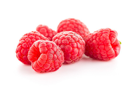 Ripe 草莓药品覆盆子果味治疗树叶草本植物水果浆果美食甜点图片
