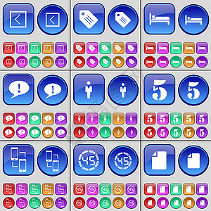 足球运动剪影图左箭头 标签 床 聊天气泡 剪影 五 连接 折扣 文件 一大套多色按钮背景