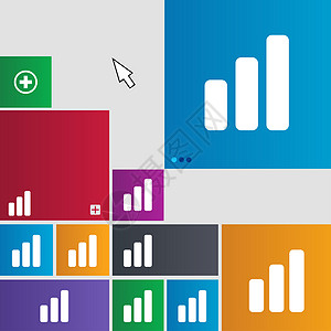 矛盾图形增长与发展概念 利率图标符号图 地铁样式按钮 带有光标指针的现代接口网站按钮纽扣兴趣数据商业进步报告图表抵押酒吧评分背景