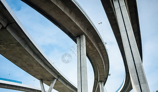 Bhumibol桥房子城市交通运输路线建造车道驾驶过境小路图片