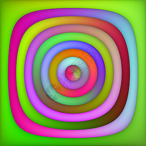 光速多彩绿色粉色形状渐变共心圆环形摘要背景图片
