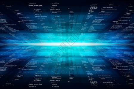 现代技术屏幕安全数据银行业数字代码商业蓝色编程横幅几何学图片