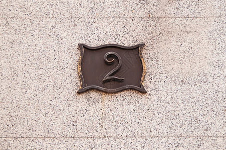 2号花牌院蓝色方向标点缀指示牌字体正方形刻字装饰品双胞胎数字图片