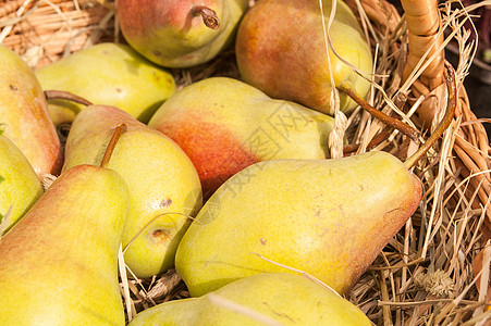 作为背景的梨饮食假期农场木头食物生活花园团体水果季节图片