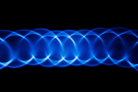 雷达中的声波科学圆圈海浪振动音乐技术合成器力量频率催眠图片