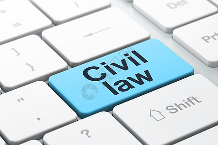 法律概念 关于计算机键盘背景的民法诉讼刑事按钮专利执法权利法官立法法理保卫图片