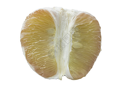 柠檬柚子Pommelo 孤立在白色背景上水果柚子营养美食热带工作室宏观柠檬果皮小吃背景