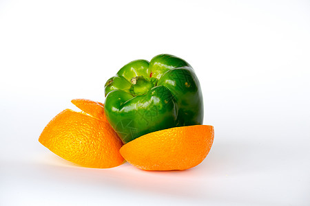 橙子内部的辣椒图片