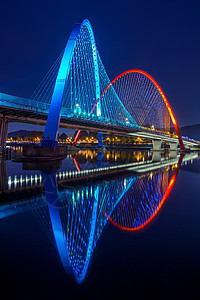 南韩大田博览会桥娱乐景观彩虹吸引力地标旅行喷泉旅游场景世界图片