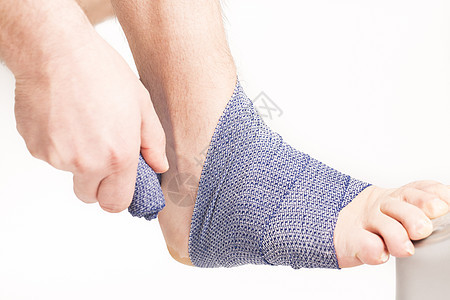 脚踝绷带女士治疗病人医生诊所药品愈合事故运动磁带图片