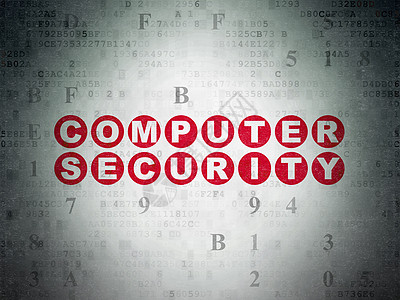数字纸背景上的保护概念计算机安全网络裂缝技术保卫攻击犯罪隐私别针字母绘画图片