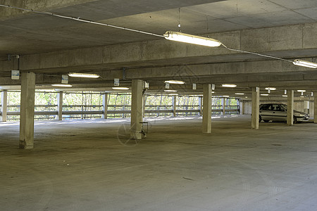 地下停车场霓虹灯荧光摄影照明消失报告文学设备寂寞自然现象对象图片