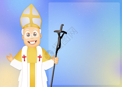 教皇周年团体牧师插图祷告圣年教会同情信仰纪念日图片