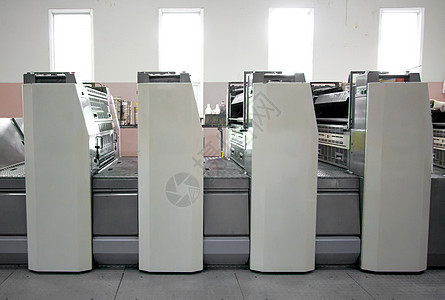 偏移机器  新闻印刷控制板墨水报纸机械作坊技术工作打印机打印商业行业高清图片素材