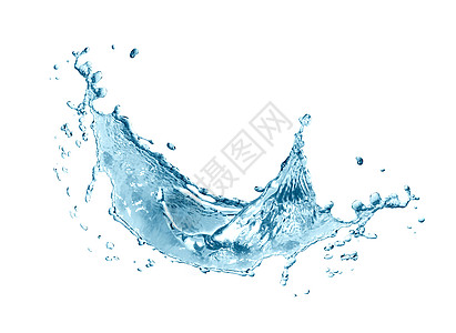 白水喷洒液体蓝色环境设计活力生态海浪元素气泡运动图片
