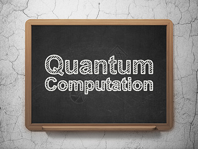 科学概念 黑板背景的量子算法3d木板灰色渲染粉笔教育技术实验黑色生物学图片