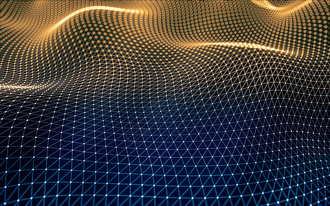 抽象的多边形空间低聚暗 background3d 渲染黑色墙纸蓝色三角形科学宏观水晶技术金属背景图片
