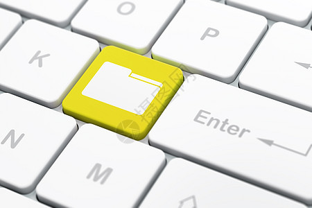 计算机键盘背景上的业务概念文件夹营销钥匙伙伴战略交易品牌公司3d投资领导图片