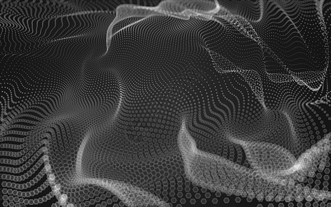 黑色几何背景抽象的多边形空间低聚暗 background3d 渲染黑色背景蓝色网络矩阵技术墙纸金属宏观科学背景