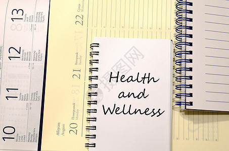 健康和健康在笔记本上写作身体药品营养生活卫生饮食运动绿色活力压力图片