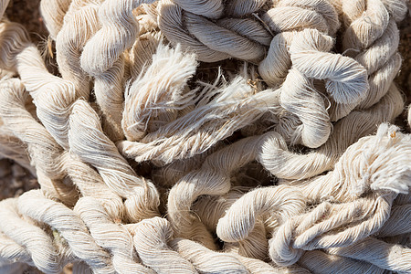 生命线概念材料羊毛线割绳组织棉绳绳索织物样本船绳麻线图片