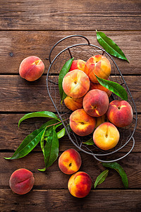 桃桃子水果乡村厨房桌子油桃市场饮食营养农业甜点图片