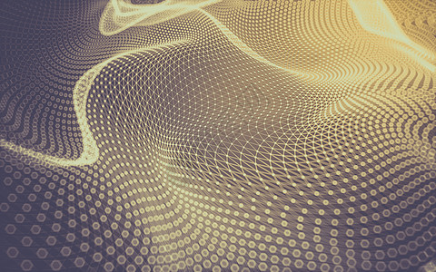 千庫网抽象的多边形空间低聚暗 background3d 渲染金属背景宏观矩阵水晶科学蓝色黑色技术网络背景
