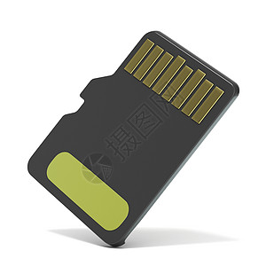 MicroSD 记忆卡背面视图  3个相机安全工具速度电脑硬盘标准磁盘数据卡片图片