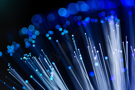轻型光纤光学蓝色数据电子互联网红色电缆全球金属网络图片