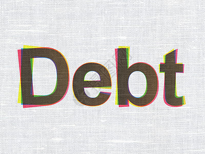 金融概念 债务在结构质地上的背景图片
