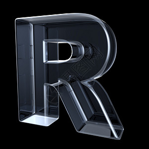 透明 x 射线字母 R 3字体首都强光水晶耀斑奢华辉光庆典玻璃x射线图片