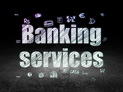 在 grunge 黑暗 roo 的金钱概念银行服务技术账单房间现金金融投资储蓄价格信用库存图片