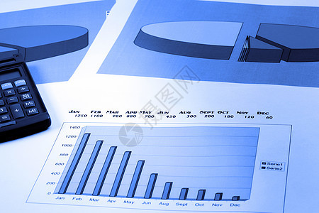 图表销售报告计算器生长进步预算投资社会经济利润背景图片