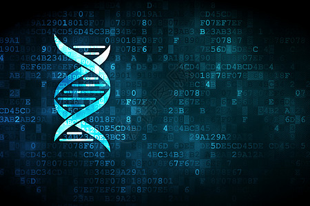 数字背景上的健康概念 DNA展示制药数据生活治疗生物保健医院蓝色科学图片