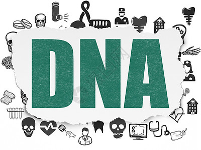 撕纸背景上的医疗保健概念 DNA生活治愈报纸药店医院治疗康复制药医生援助图片