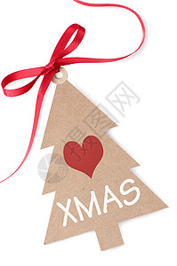 圣诞树礼品标签图片