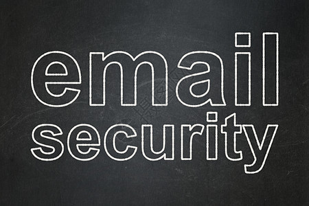 黑板背景上的隐私概念电子邮件安全图片