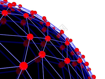 分子结构的紧闭网络智力显示器电脑球体高科技数据海浪科学插图图片