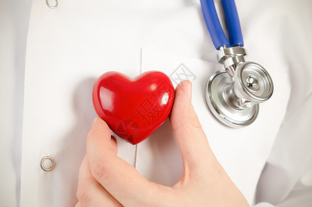 心脏病专家拿着心脏 3D 模式健康诊断心电图乐器心脏病学卫生临床脉冲医院诊所图片