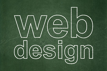 Web 设计概念 黑板背景上的网络设计学习程序浏览器白色文本引擎格式木板粉笔课堂图片